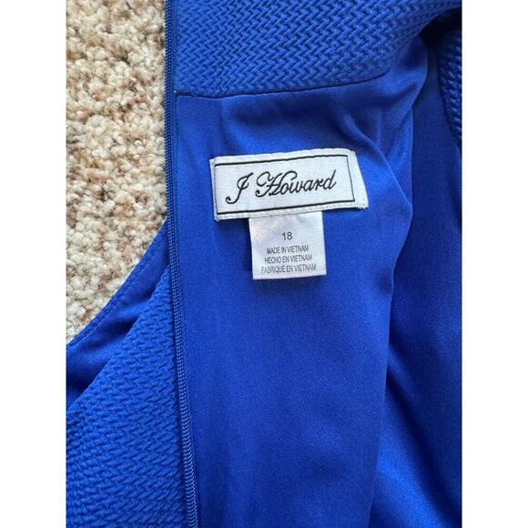 J. Howard Women's Sleeveless Sheath Embroidered dress; very stretchy; size 18, - Picture 13 of 13